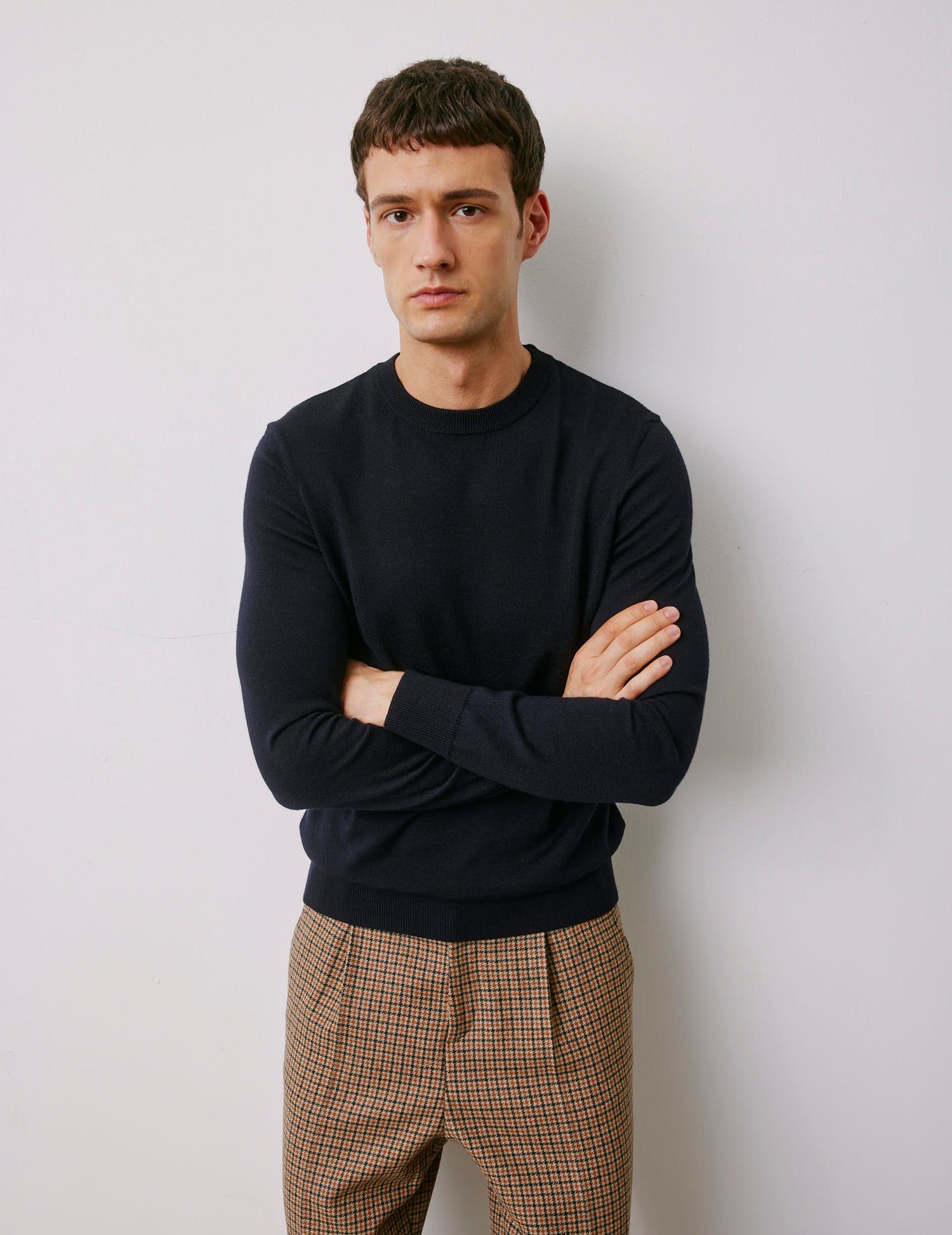 Massimo navy wool sweater