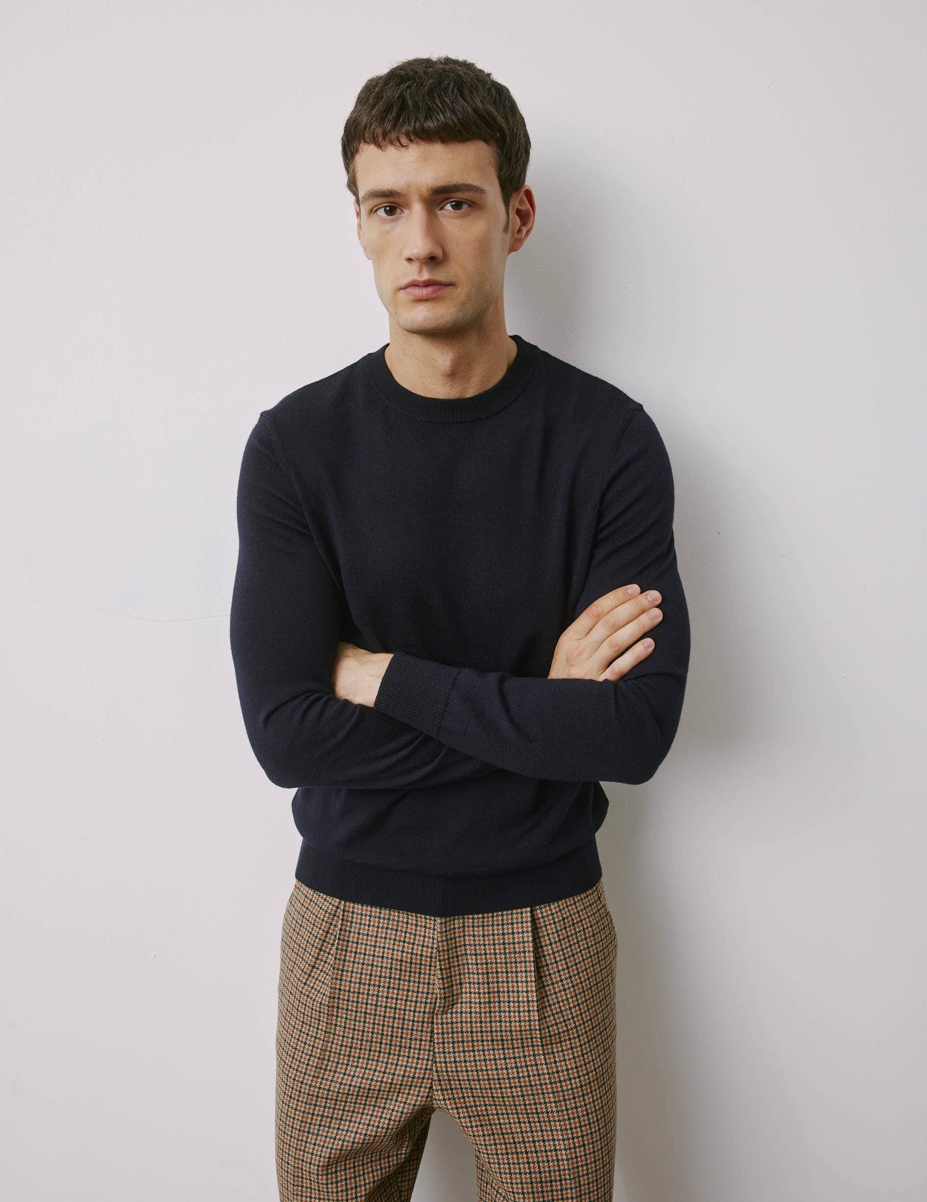 Massimo navy wool sweater