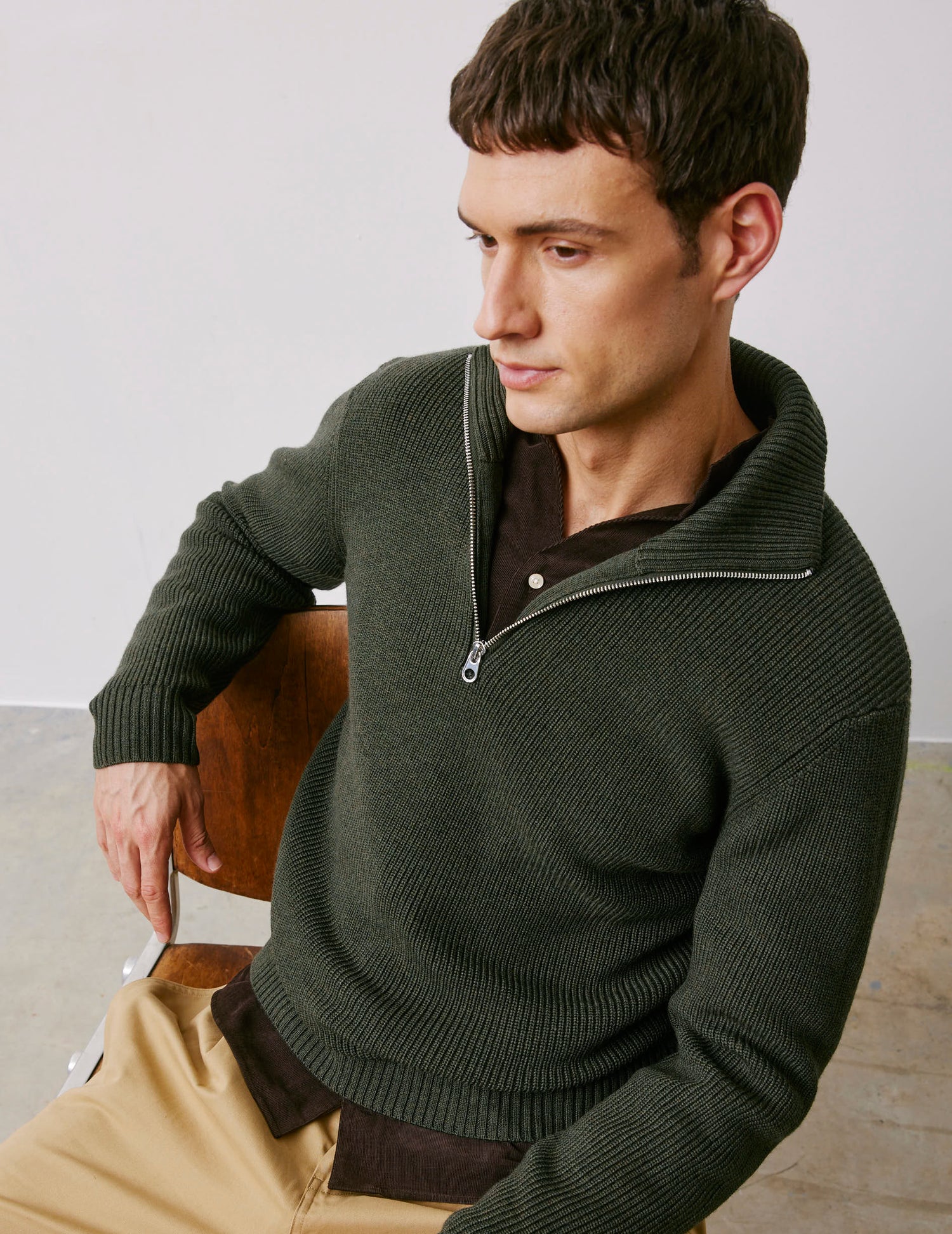 Milo green wool sweater