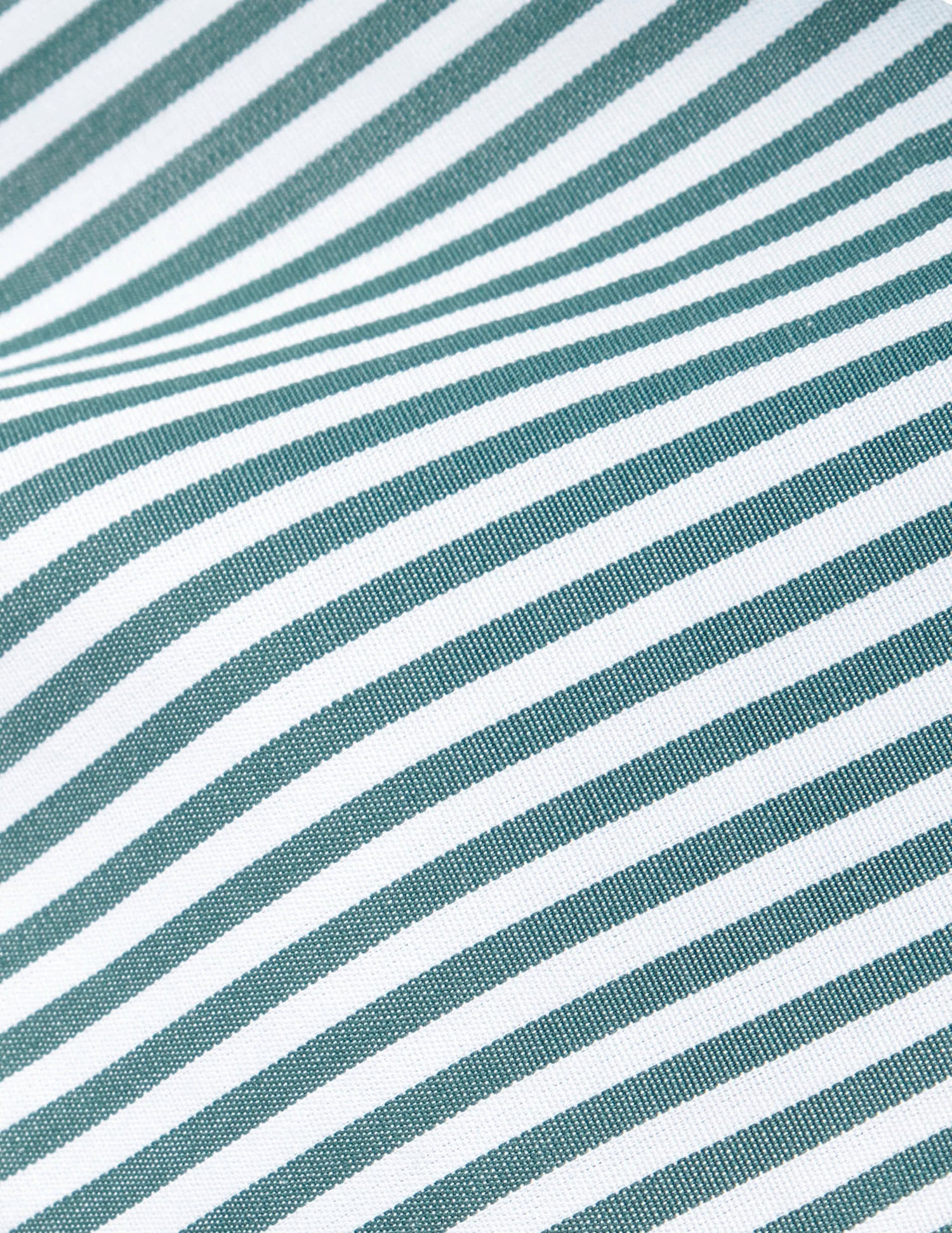 Louis green striped poplin pajamas