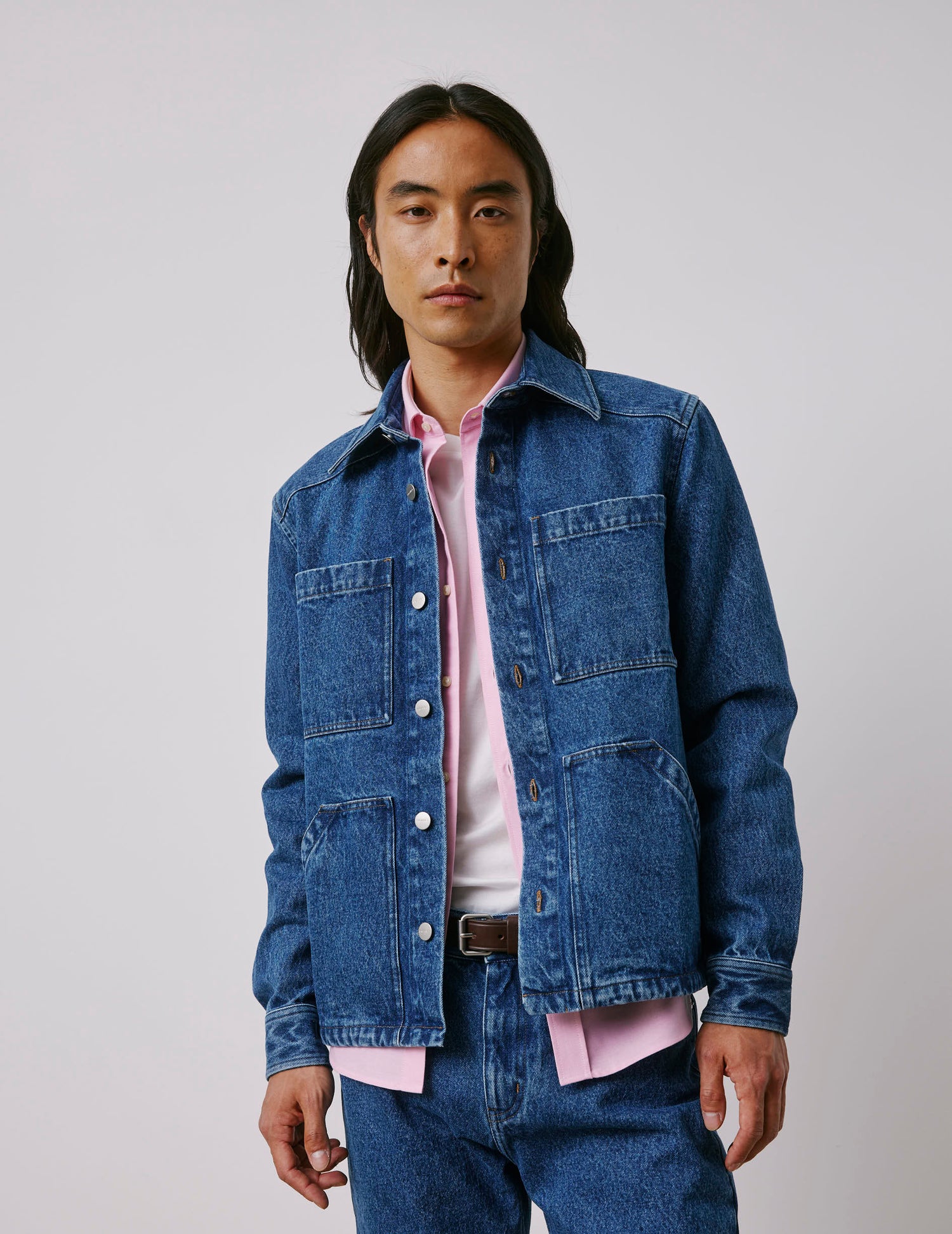 Malcom blue denim shirt jacket