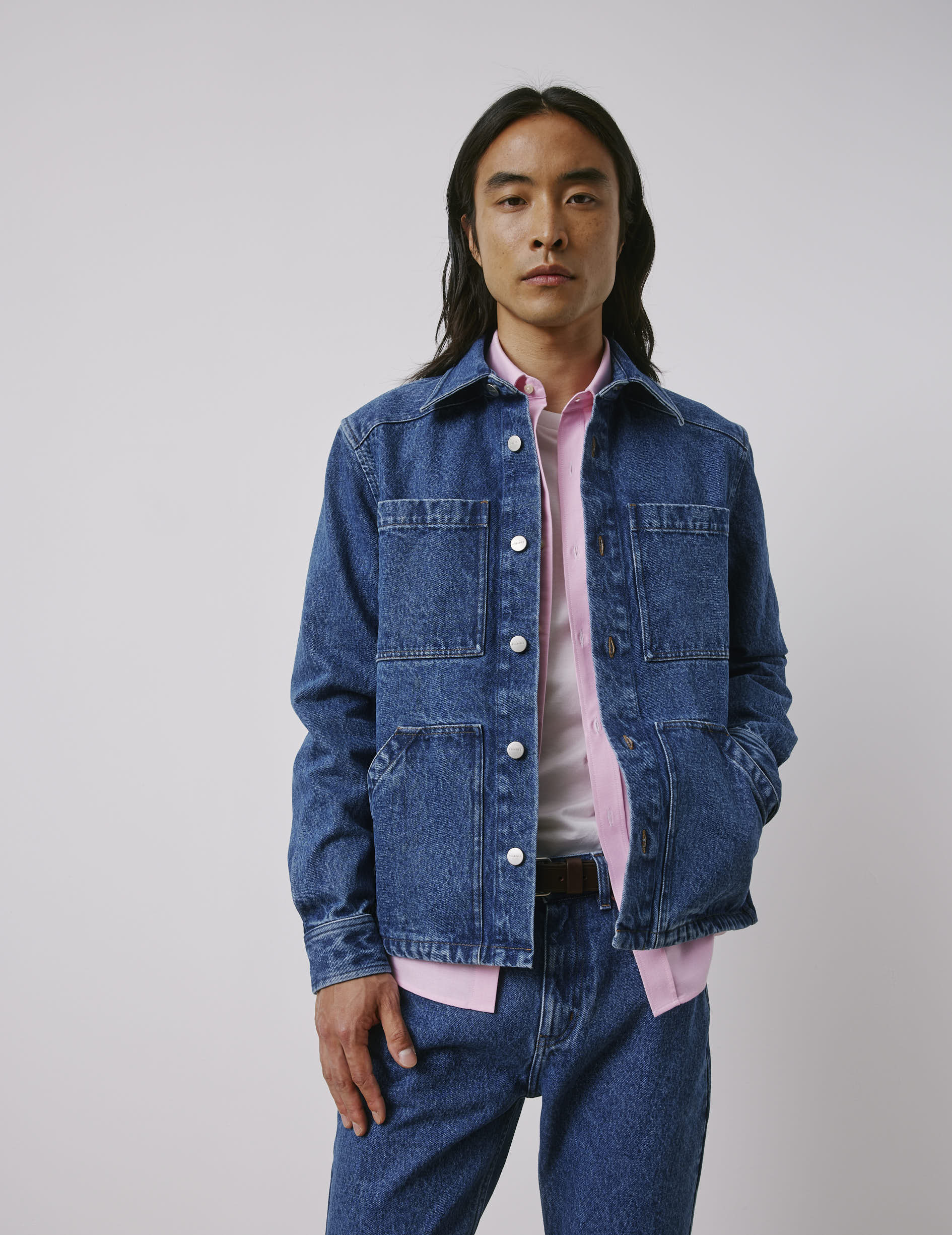 Malcom blue denim shirt jacket