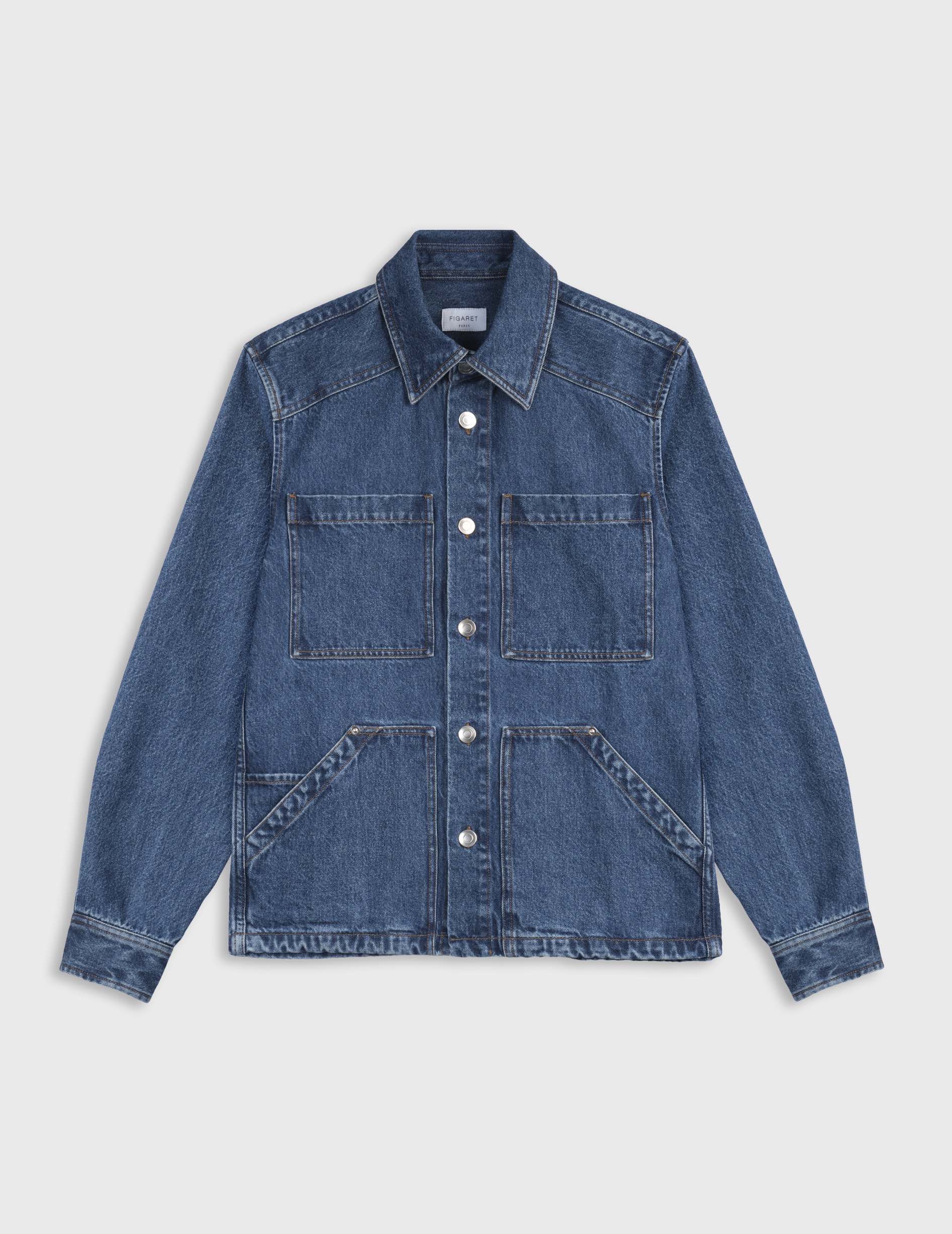 Malcom blue denim shirt jacket