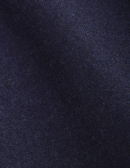 Maxime navy wool canvas shirt jacket