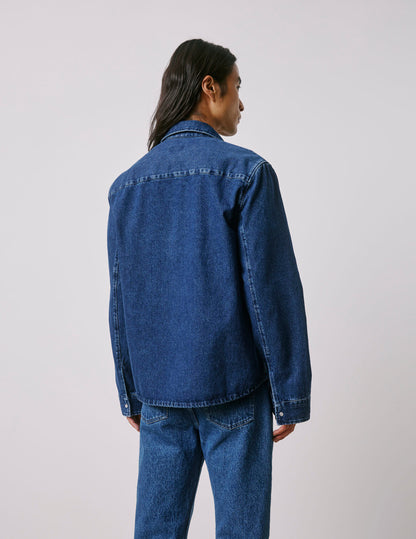 Merwann denim blue shirt jacket