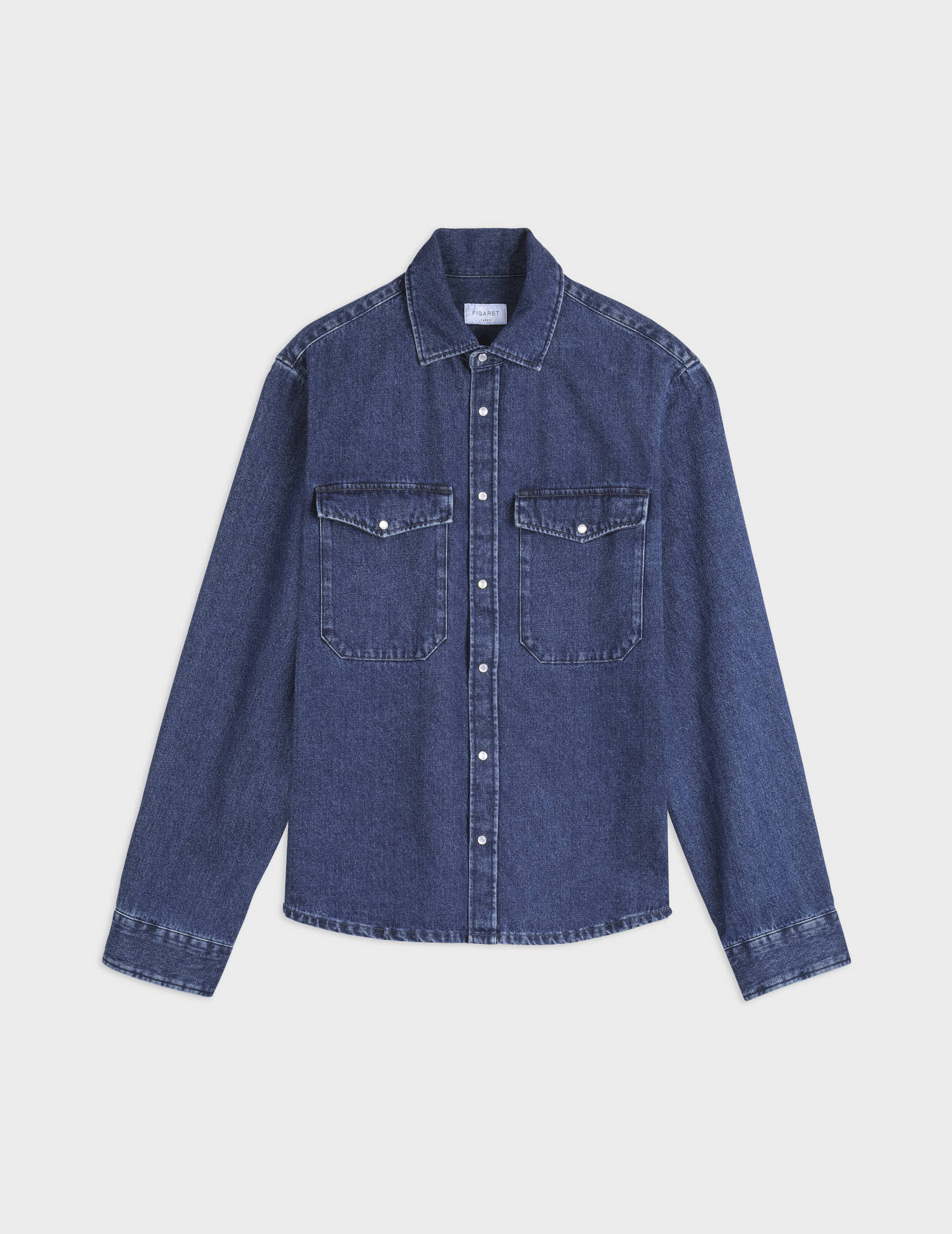 Merwann denim blue shirt jacket