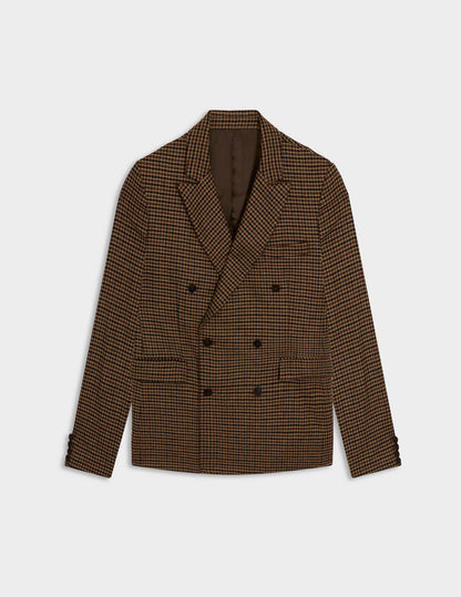 Angelo brown houndstooth jacket