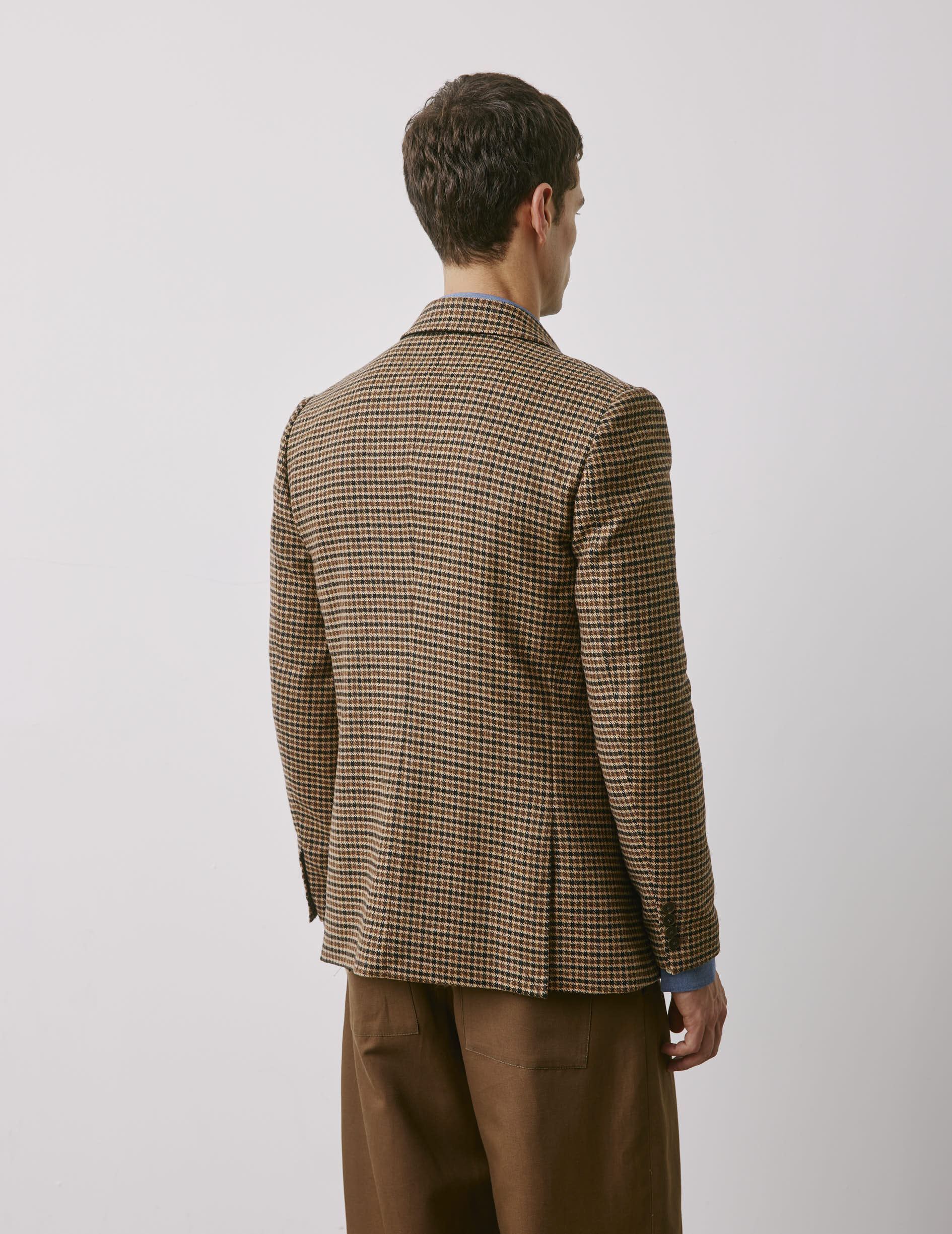 Angelo brown houndstooth jacket