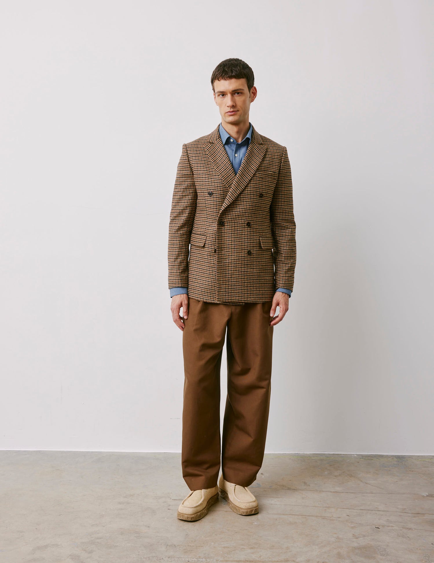 Angelo brown houndstooth jacket