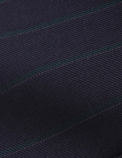 Marlon navy striped wool suit jacket