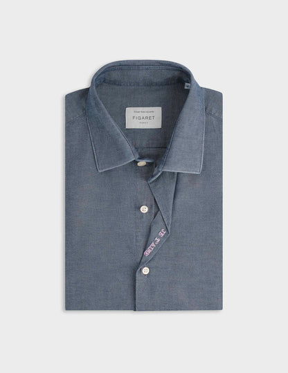 Unisex denim blue Je t'aime shirt