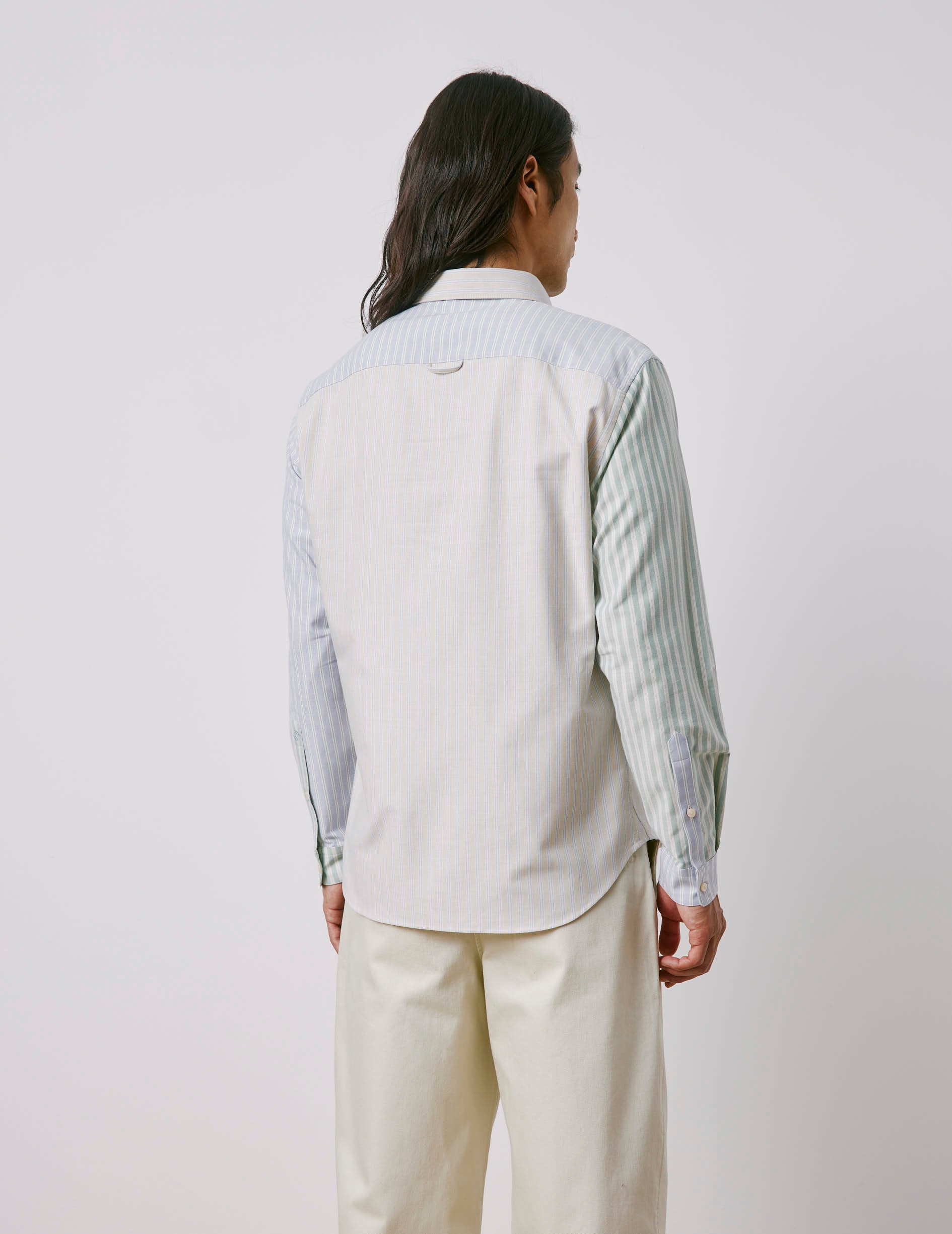 Marvinn blue striped Fun shirt - Oxford - American Collar