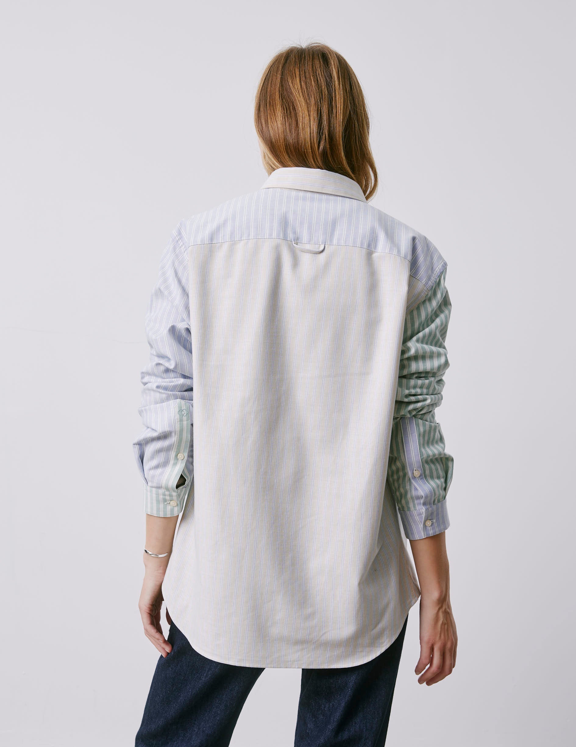 Marvinn blue striped Fun shirt - Oxford - American Collar
