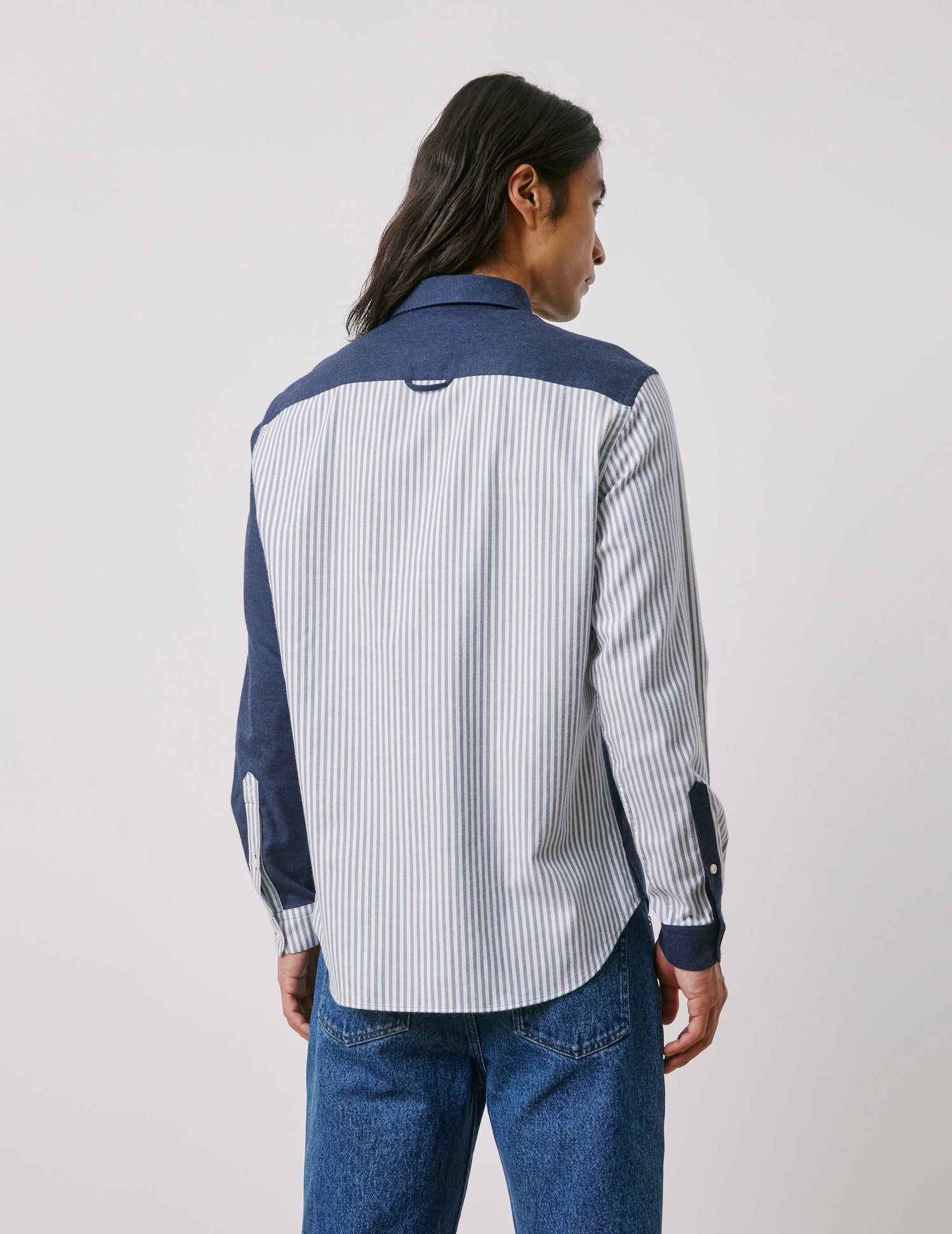 William blue Fun shirt - Flannel - American Collar#3