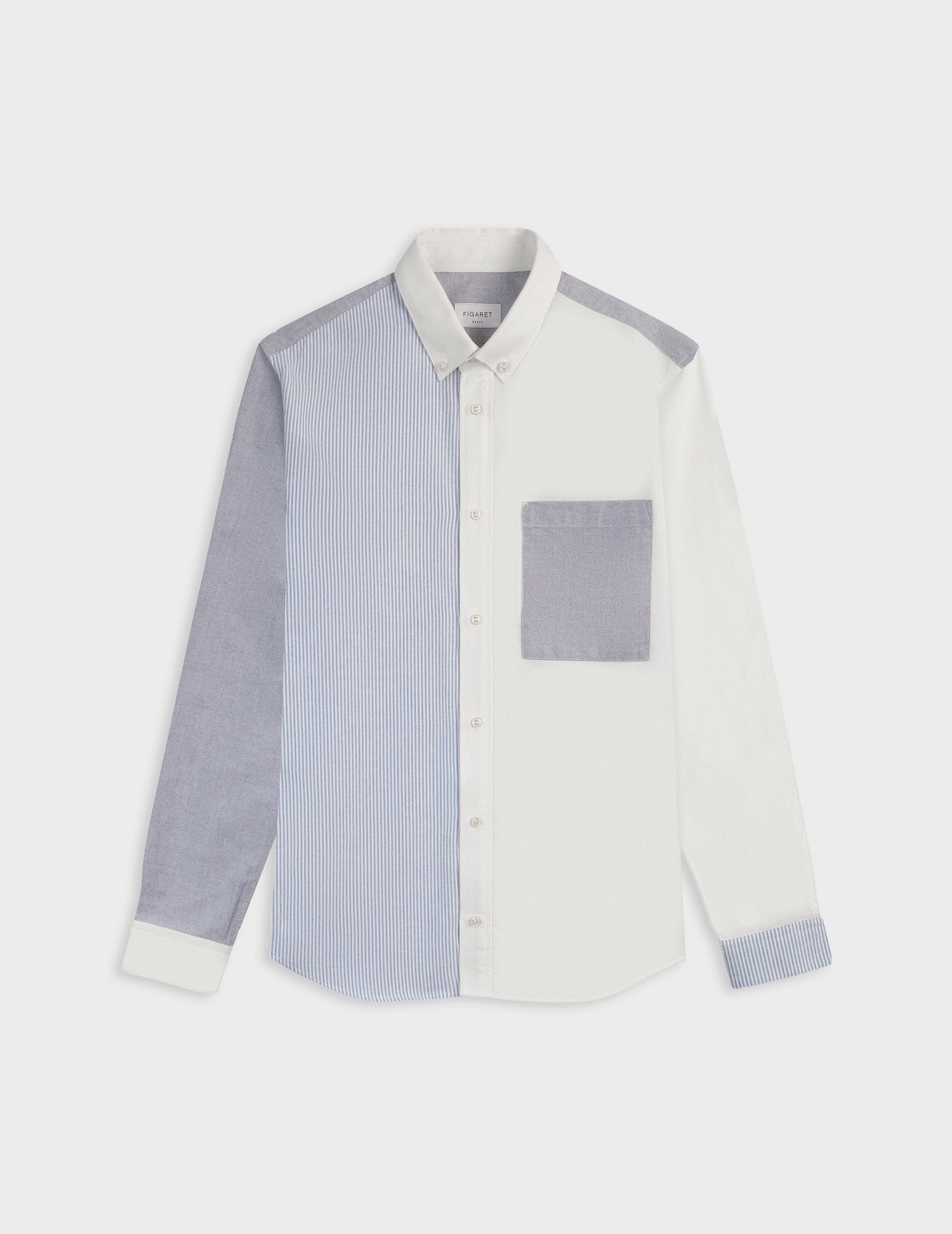 William navy striped Fun shirt - brushed oxford - American Collar#7