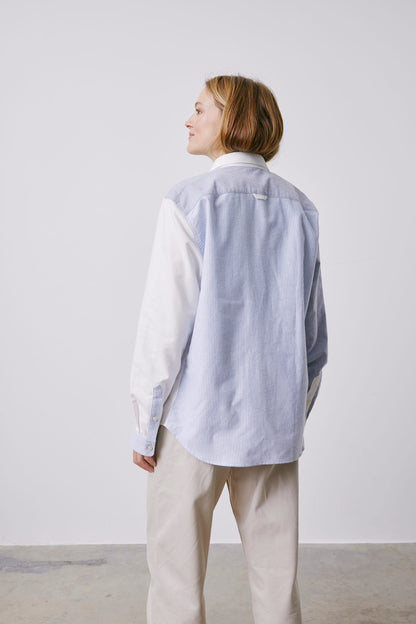 William navy striped Fun shirt