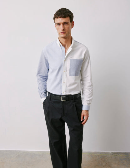 William navy striped Fun shirt