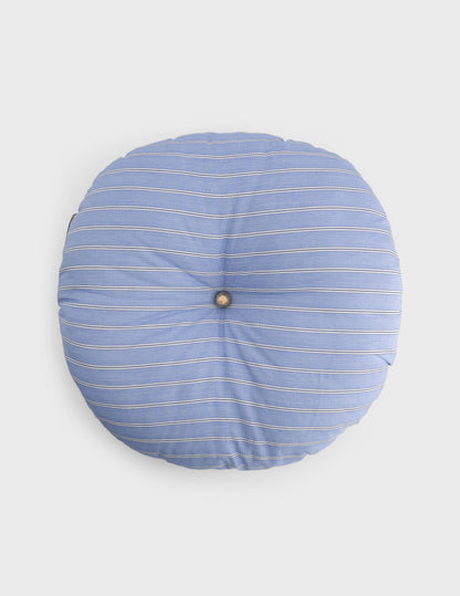Pandoro blue striped popeline cushion