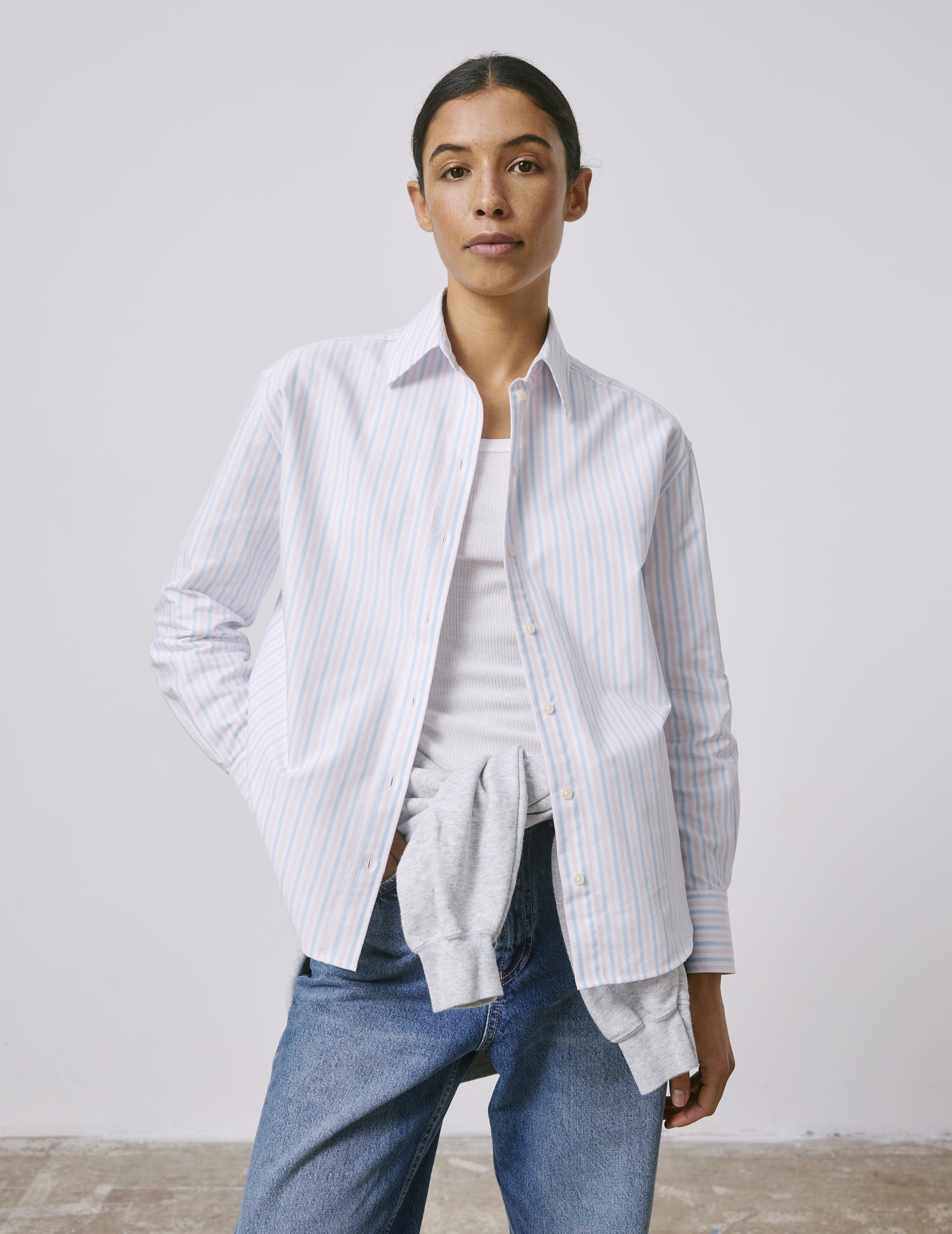 Ambre Striped pink  shirt