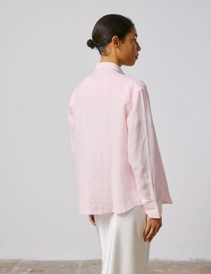 Light pink linen Ambre shirt