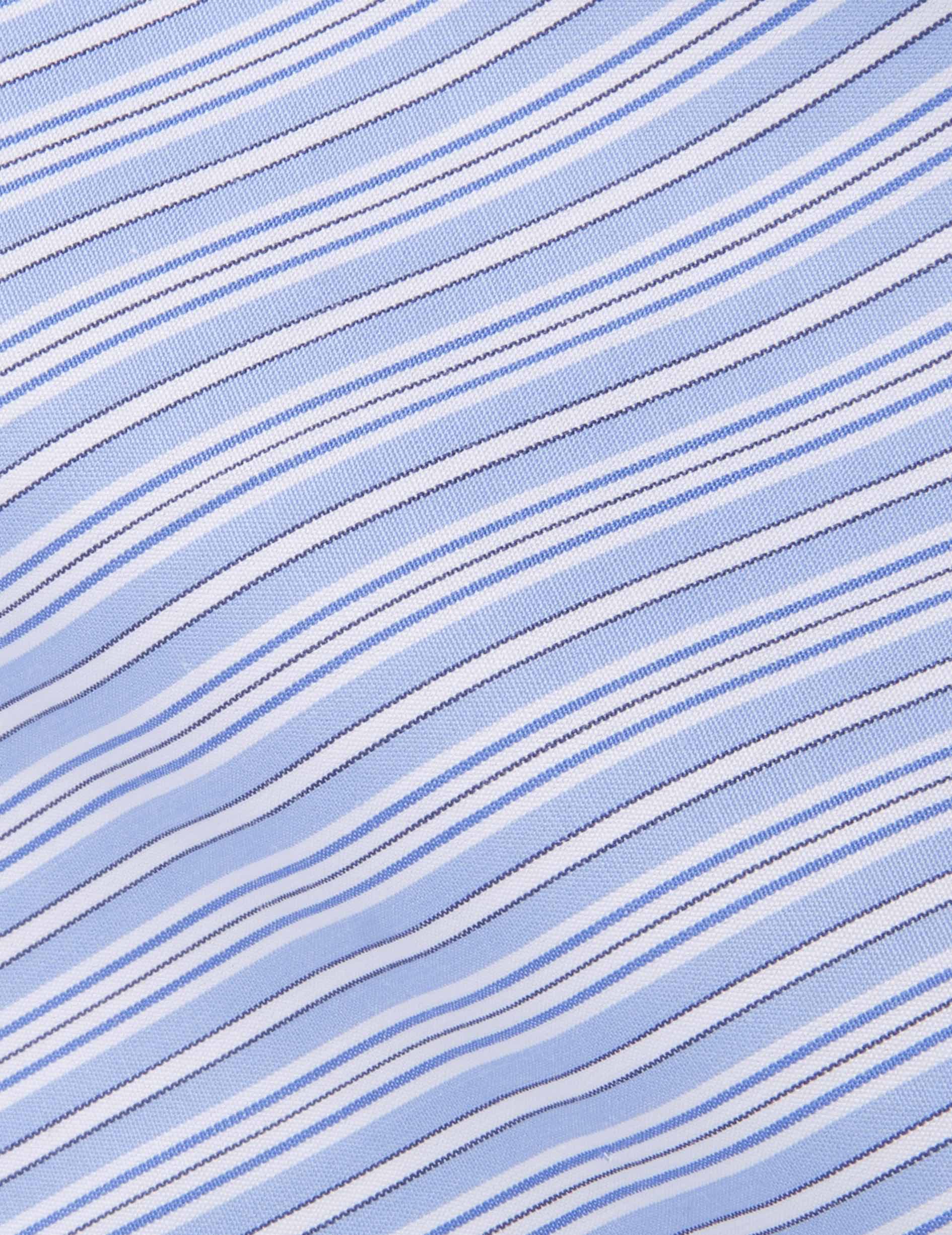 Classic blue striped shirt - Poplin - American Collar