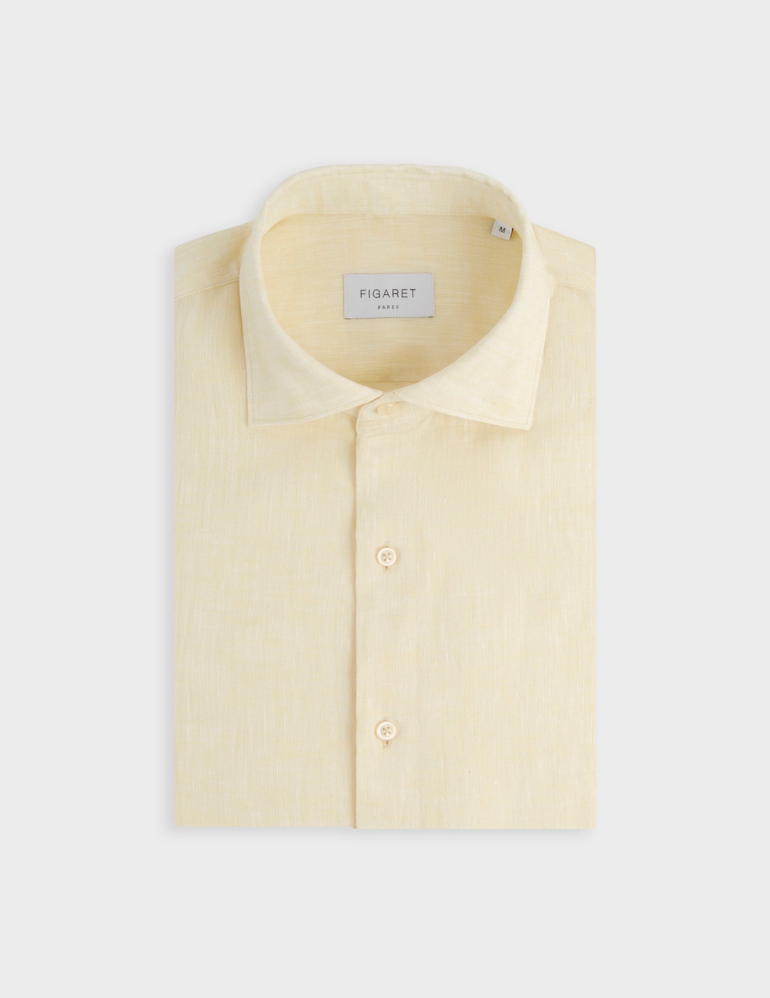 Aristote yellow linen shirt - Linen - Italian Collar#3