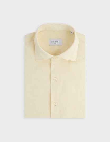 Aristote yellow linen shirt