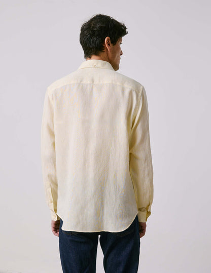Aristote yellow linen shirt