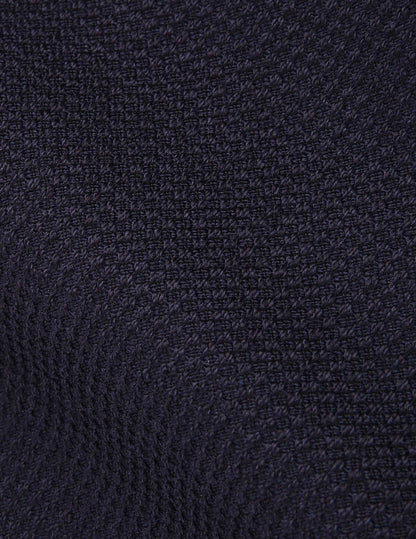 Aristote navy jersey virgin wool shirt