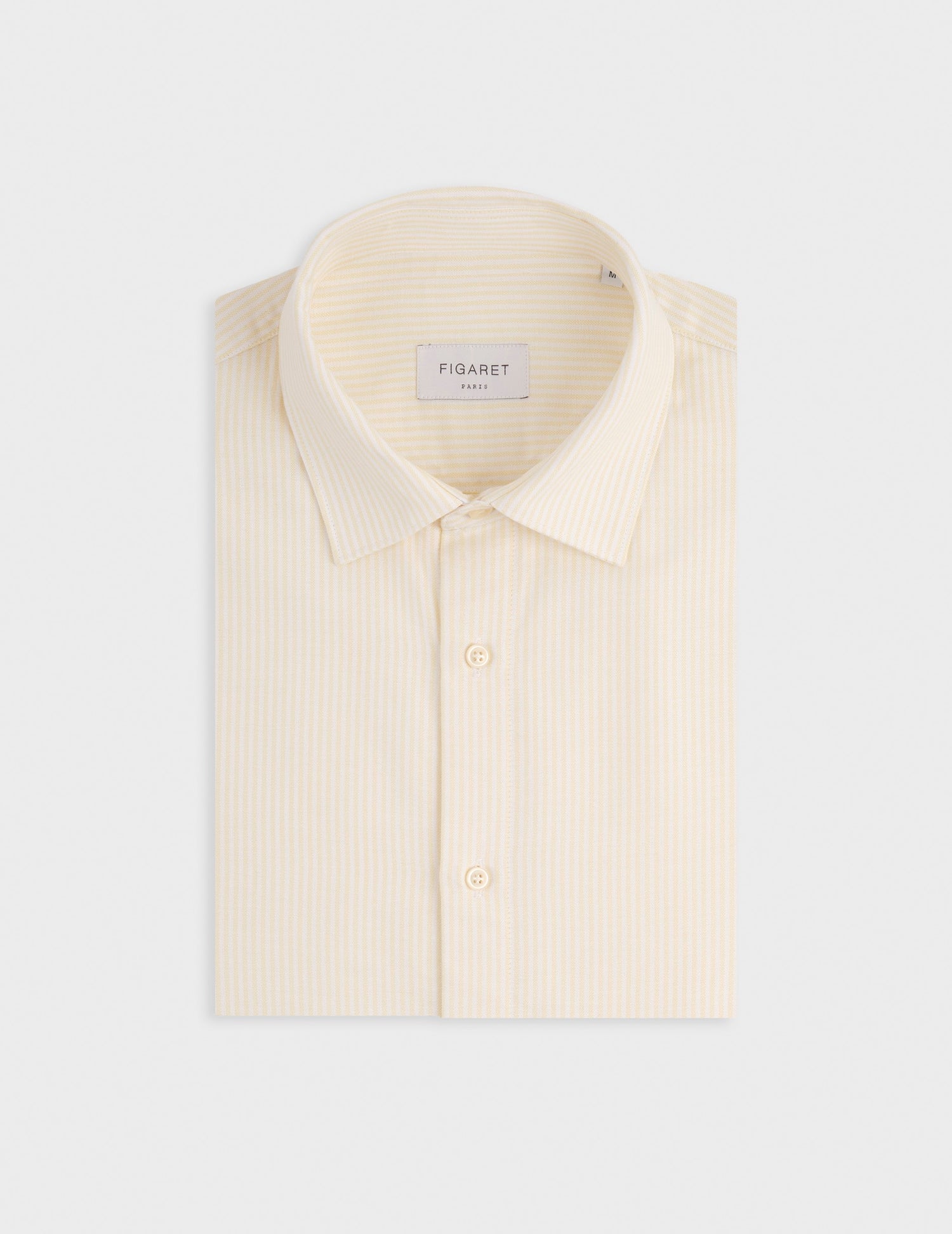 Auguste Striped yellow shirt - Oxford - French Collar#4