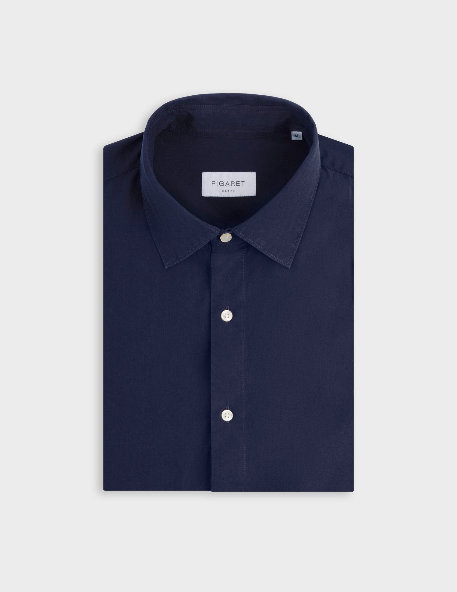Auguste navy denim shirt - Denim - French Collar#3