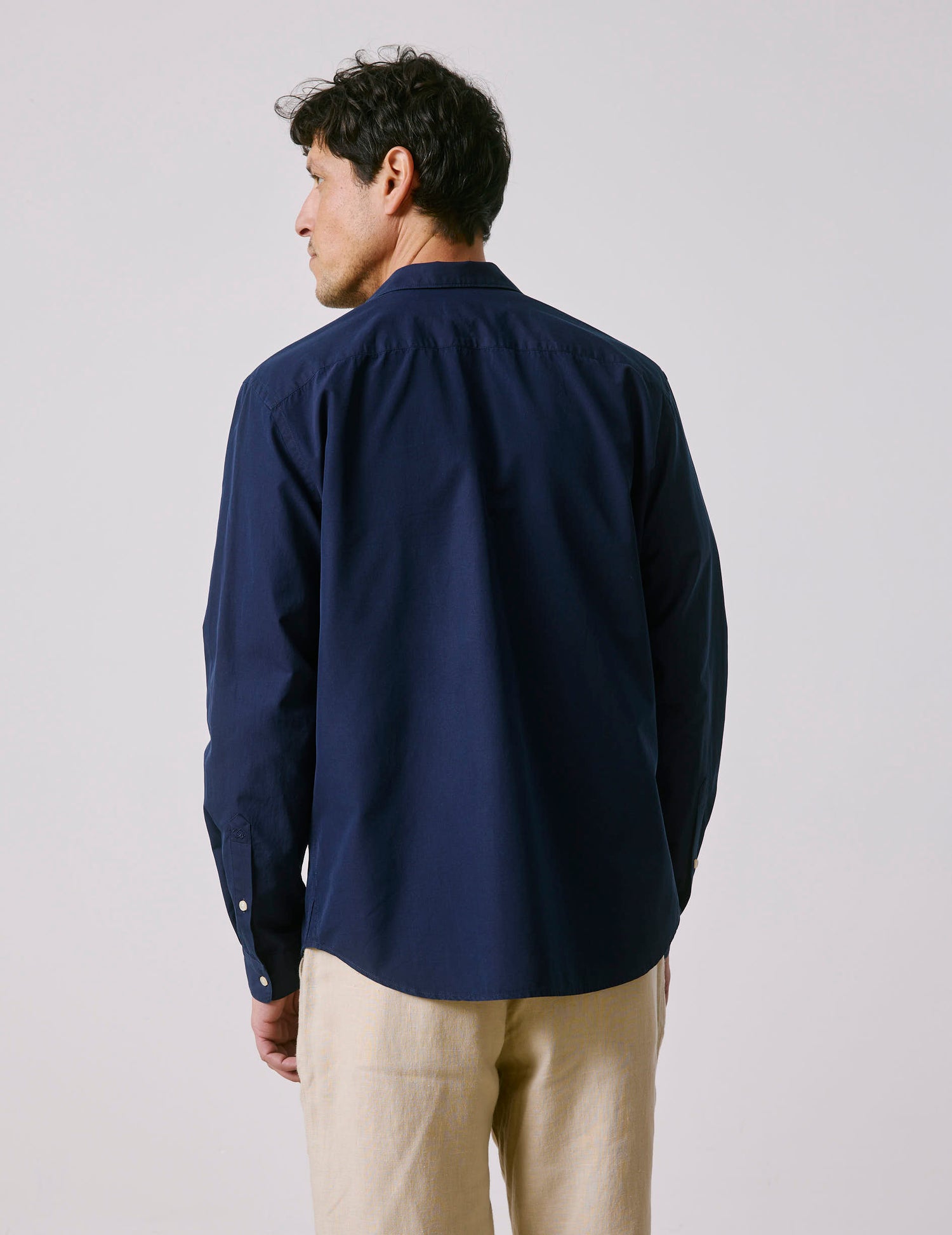 Auguste navy denim shirt - Denim - French Collar#2