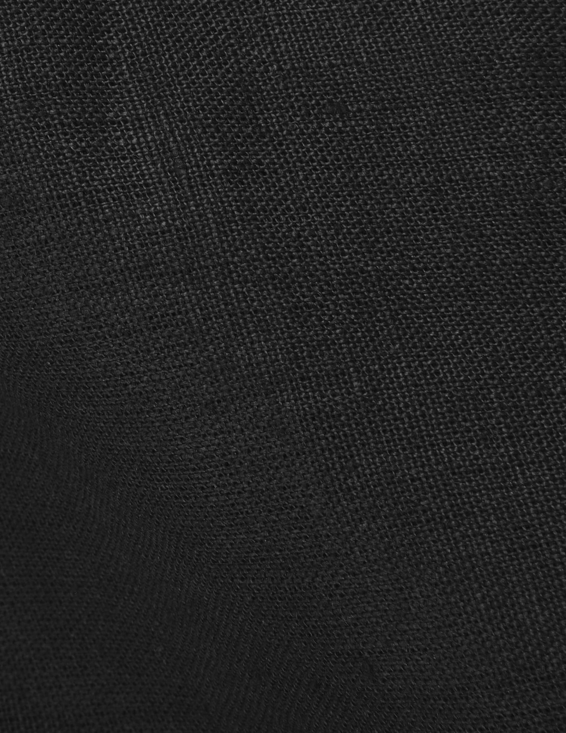 Auguste black linen shirt - Linen - French Collar