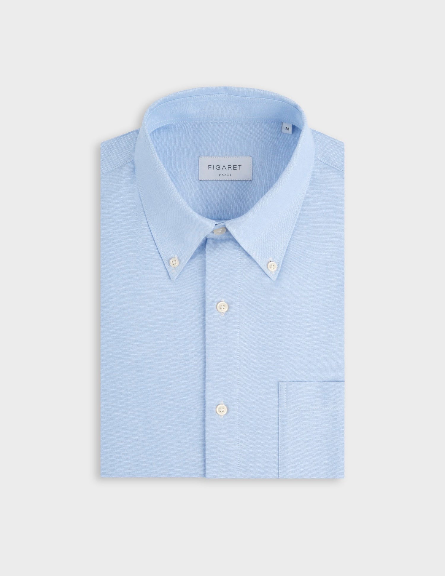 Aurélien blue shirt - Oxford - Prodigious buttoned Collar#4