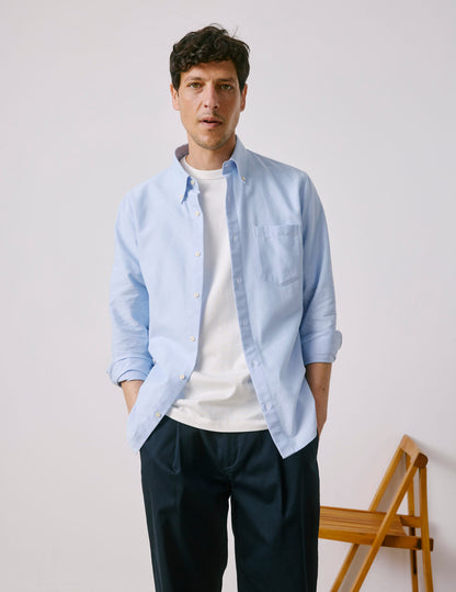 Aurélien blue shirt
