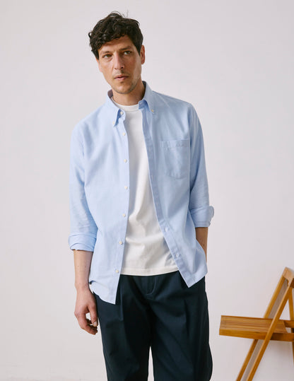 Aurélien blue shirt