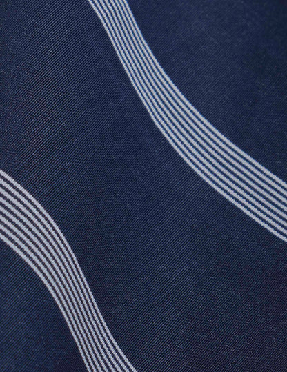 Belharra poplin navy dress