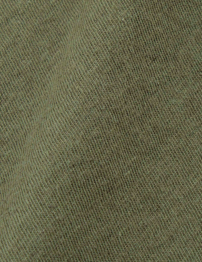 Benny khaki cotton and linen T-shirt
