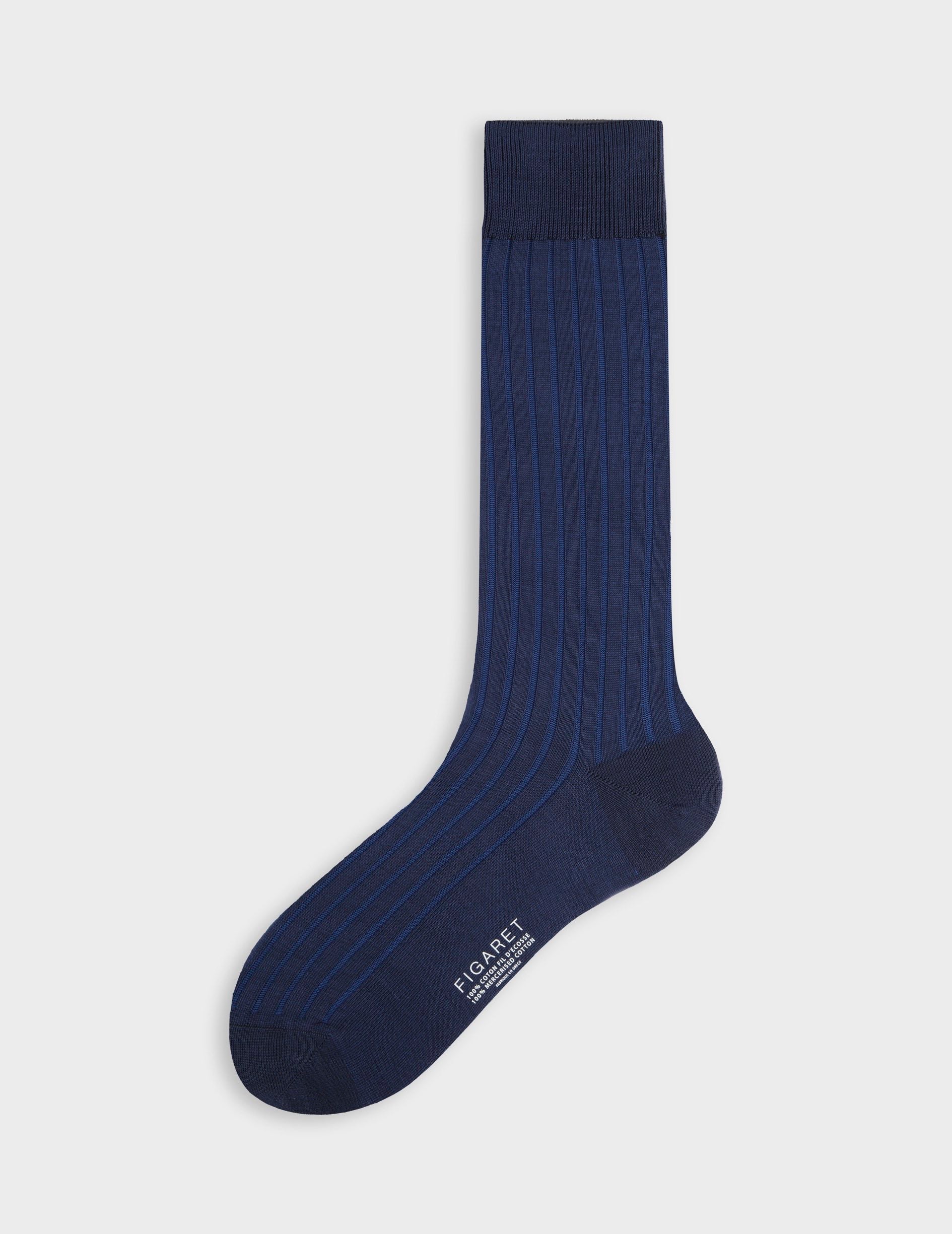 Vanised blue Scottish cotton thread socks