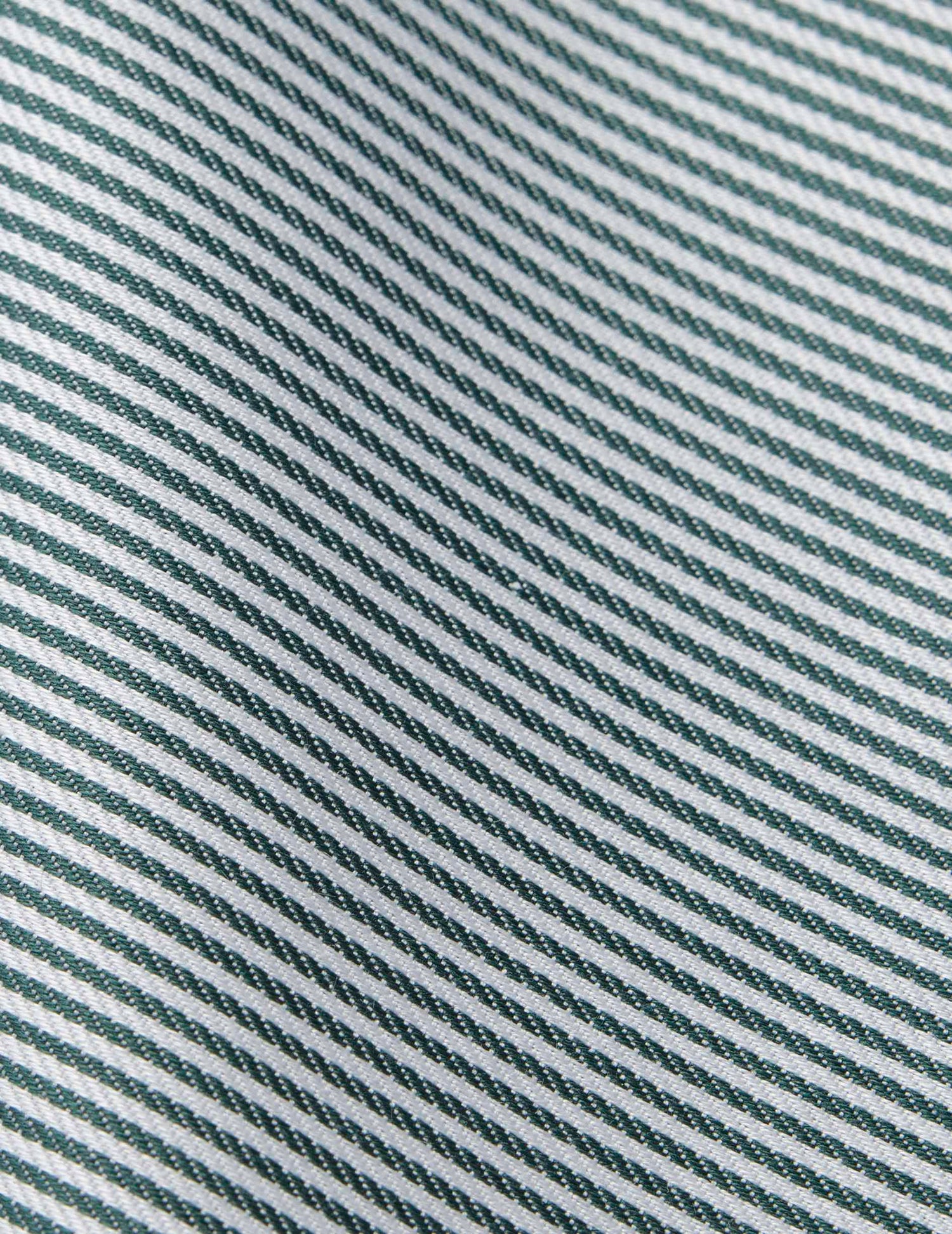 Carl green striped easy-iron shirt - Twill - Open straight Collar - Easy-iron#5