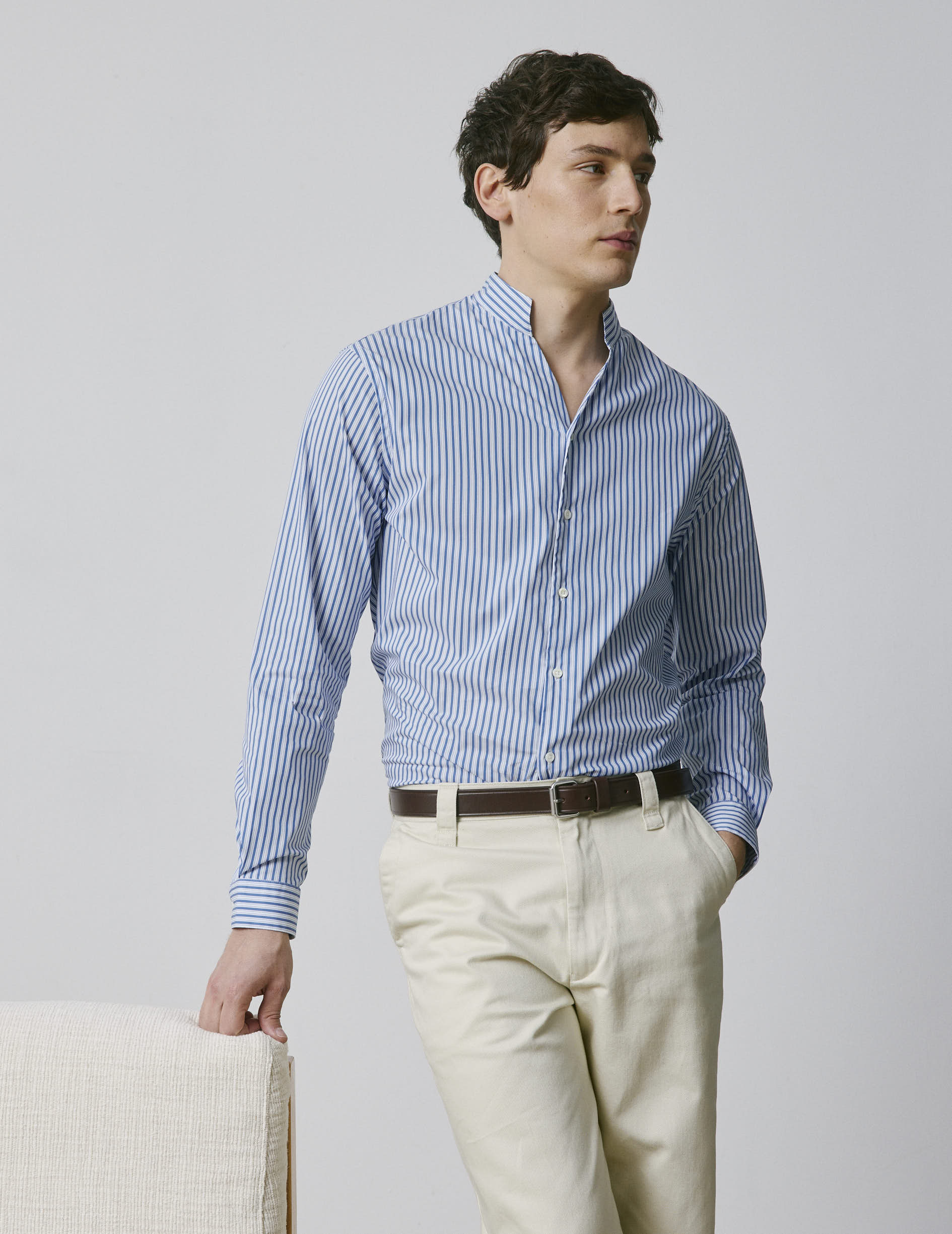 Striped blue Carl shirt