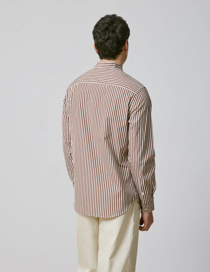 Striped brown Carl shirt 