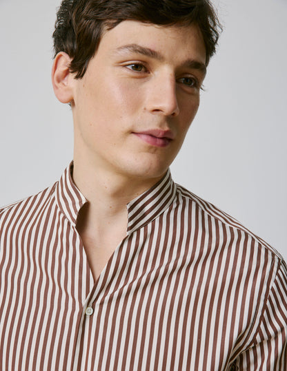 Striped brown Carl shirt 