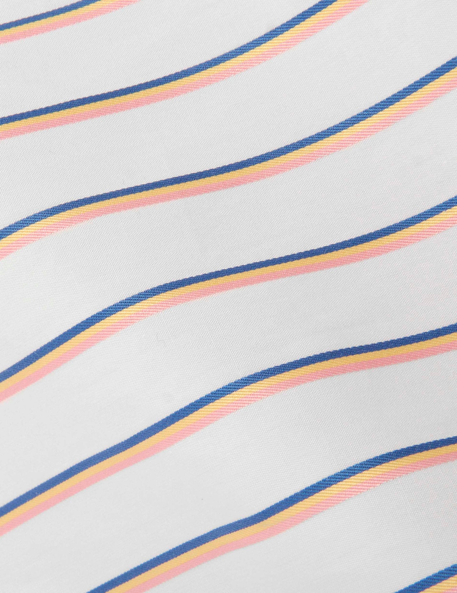 Carl Striped yellow shirt - Poplin - Open straight Collar#2