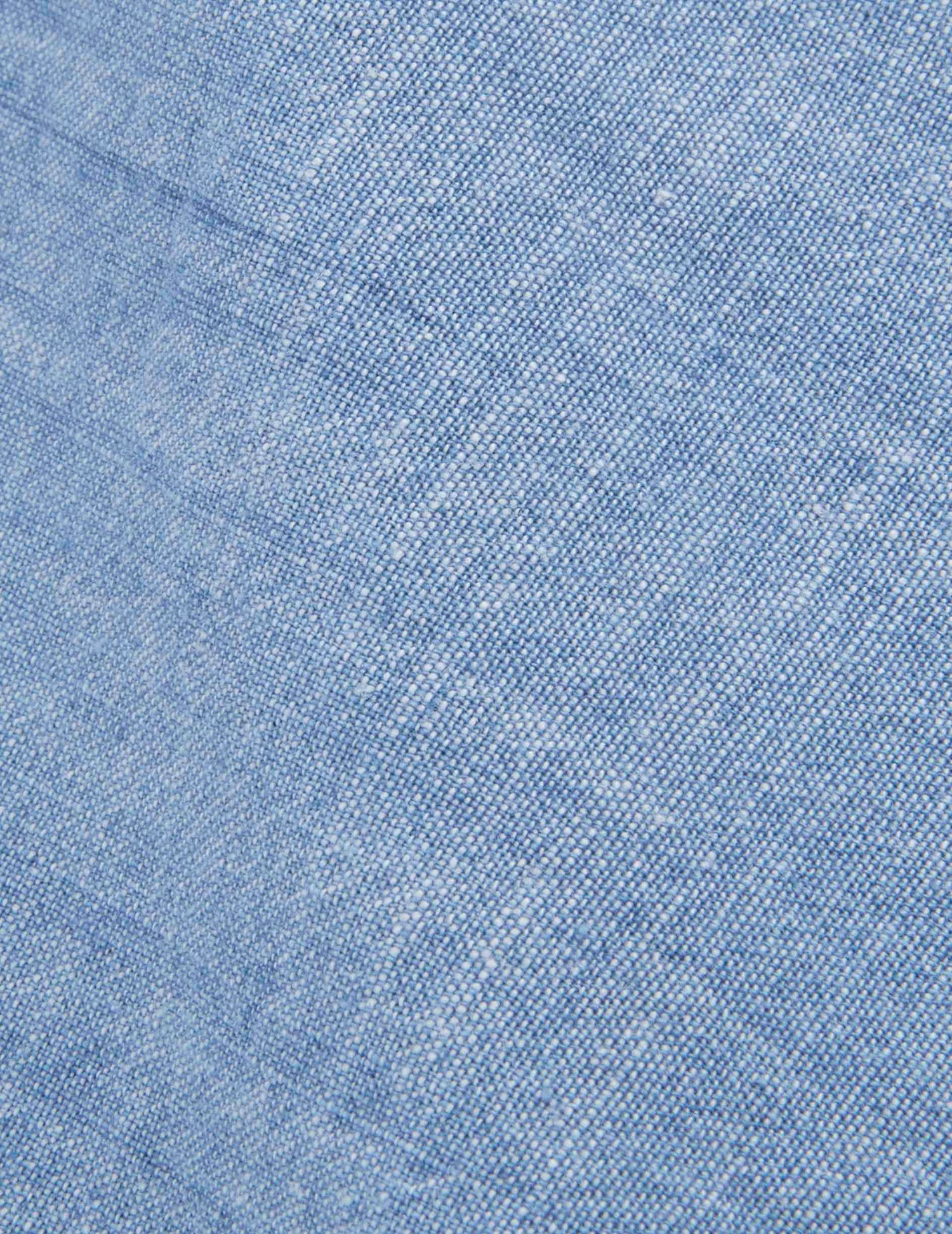 Blue Carl shirt - Chambray - droit ouvert Collar#5