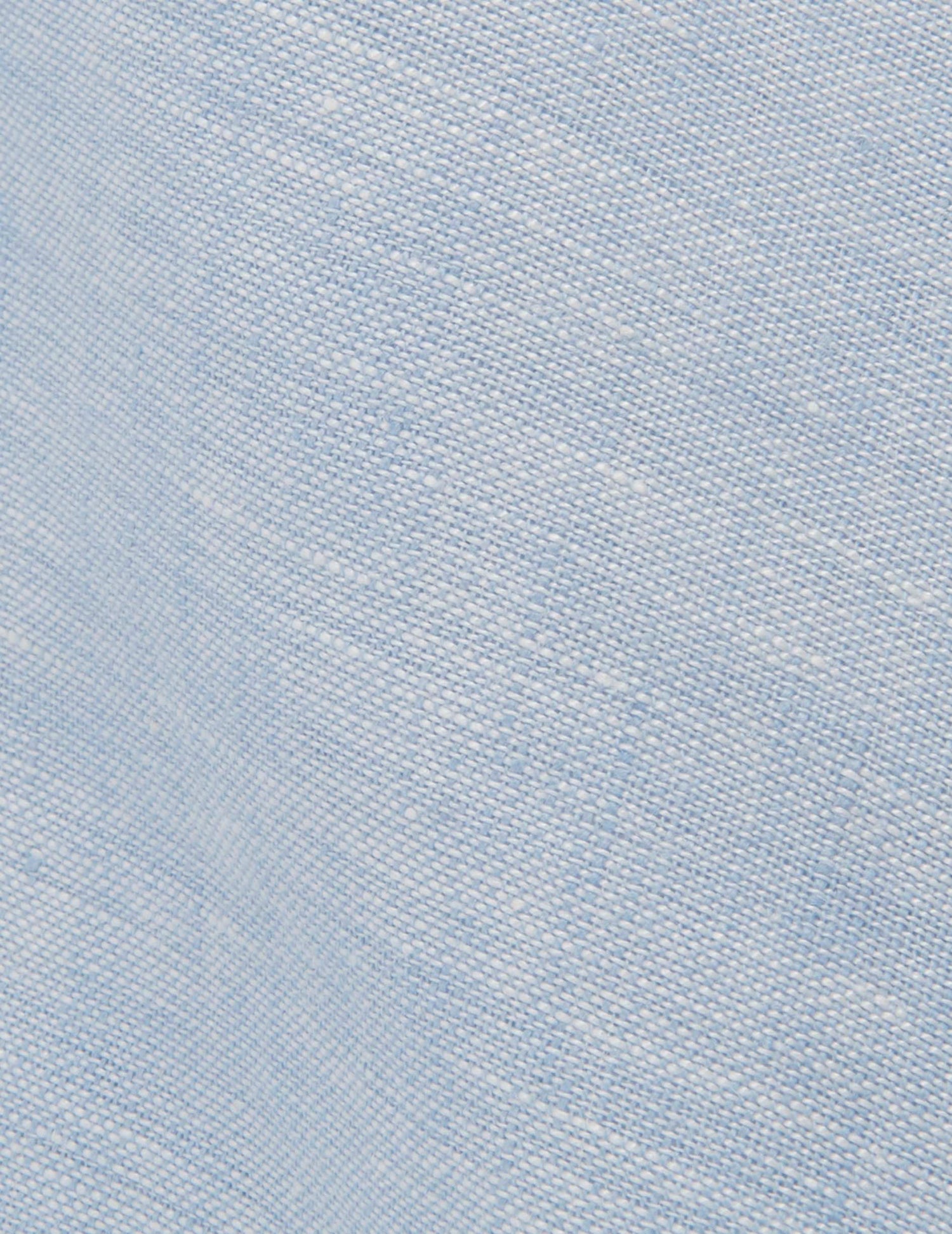 Carl light blue linen shirt - Linen - open straight Collar#6