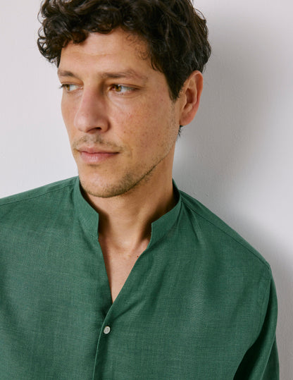 Green linen Carl shirt