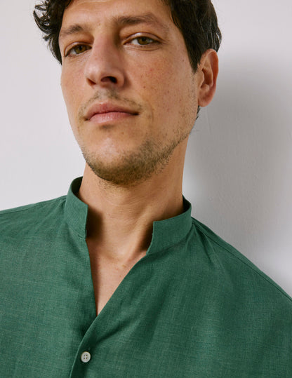 Green linen Carl shirt