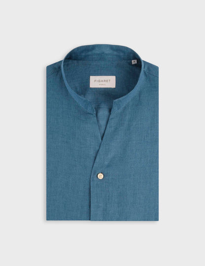 Blue linen Carl shirt