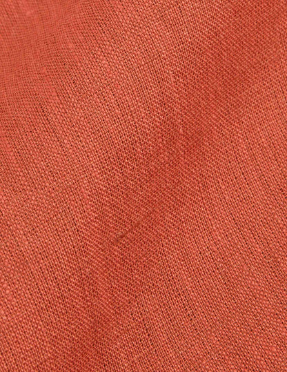 Rust linen Carl shirt